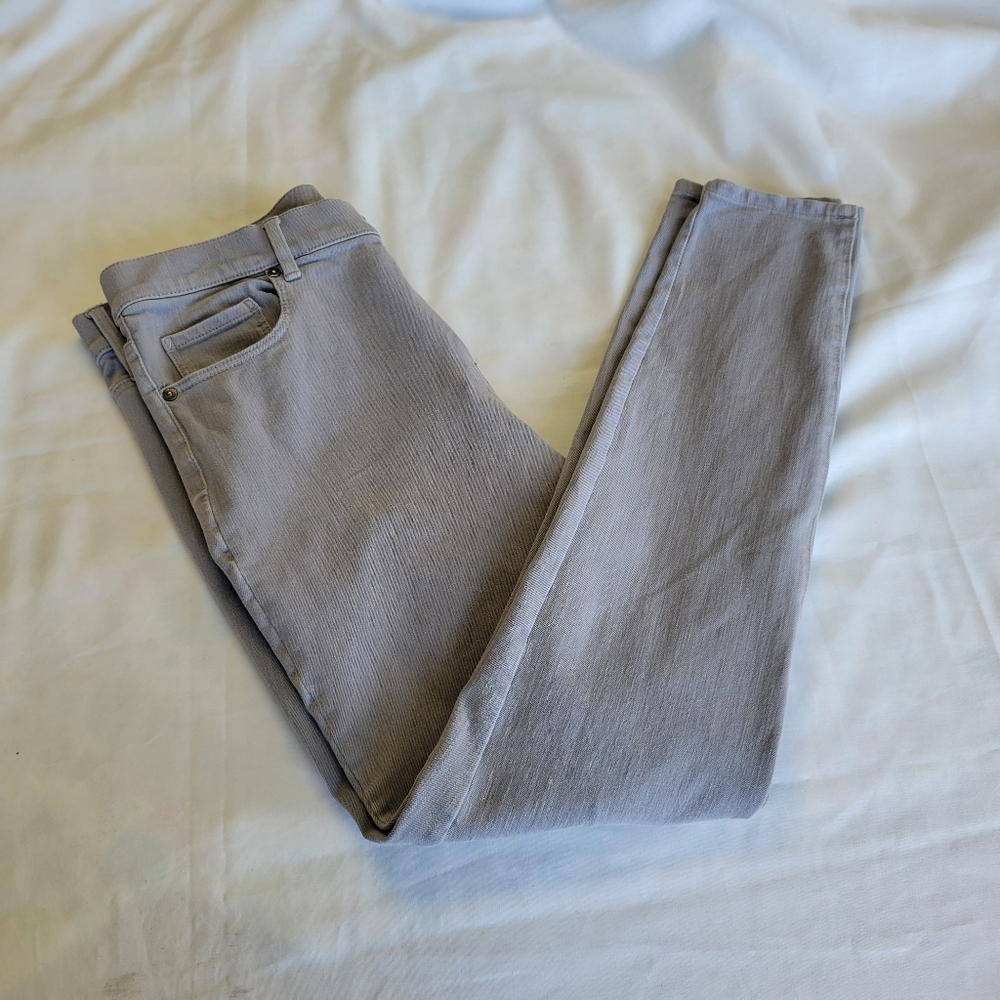 Loft Jeggings Women Light Black/Grey Size 10 Or Size 30 Denim Pants Leggings